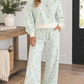 Blue Floral Drawstring Set