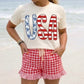 Gingham Ruffle Shorties