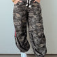 Camo Striped Side Drawstring Pants