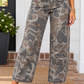 Camo Pattern Casual Jeans