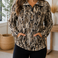 Camo Zipper Sweatshirt