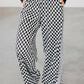 Checkerboard Drawstring Pants FB