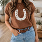 Chestnut Horseshoe Knit Sweater