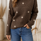 Coffee Floral Sweater