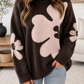 Coffee Floral Sweater