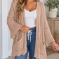Crochet Knit Open Cardigan