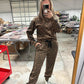 Varsity Stripe Leopard Set