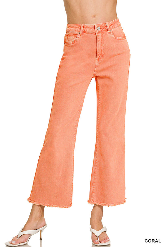 Frayed Bootcut  High Rise Jeans Zenana New RTS