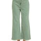 Cropped Frayed Hem Straight Jeans Zenana New RTS