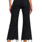 Distressed-Knee Crop Pants Zenana New RTS