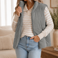 Corduroy Zip Up Puffer Vest