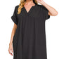 Zenana Double Gauze Raw Edge Dress