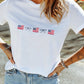 American Embroidered Flag Shirt RTS