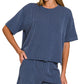 Ribbed Short Sleeve Zenana Set