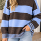 Blue Stripe Relaxed Sweater