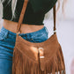 Faux Suede Boho Bag