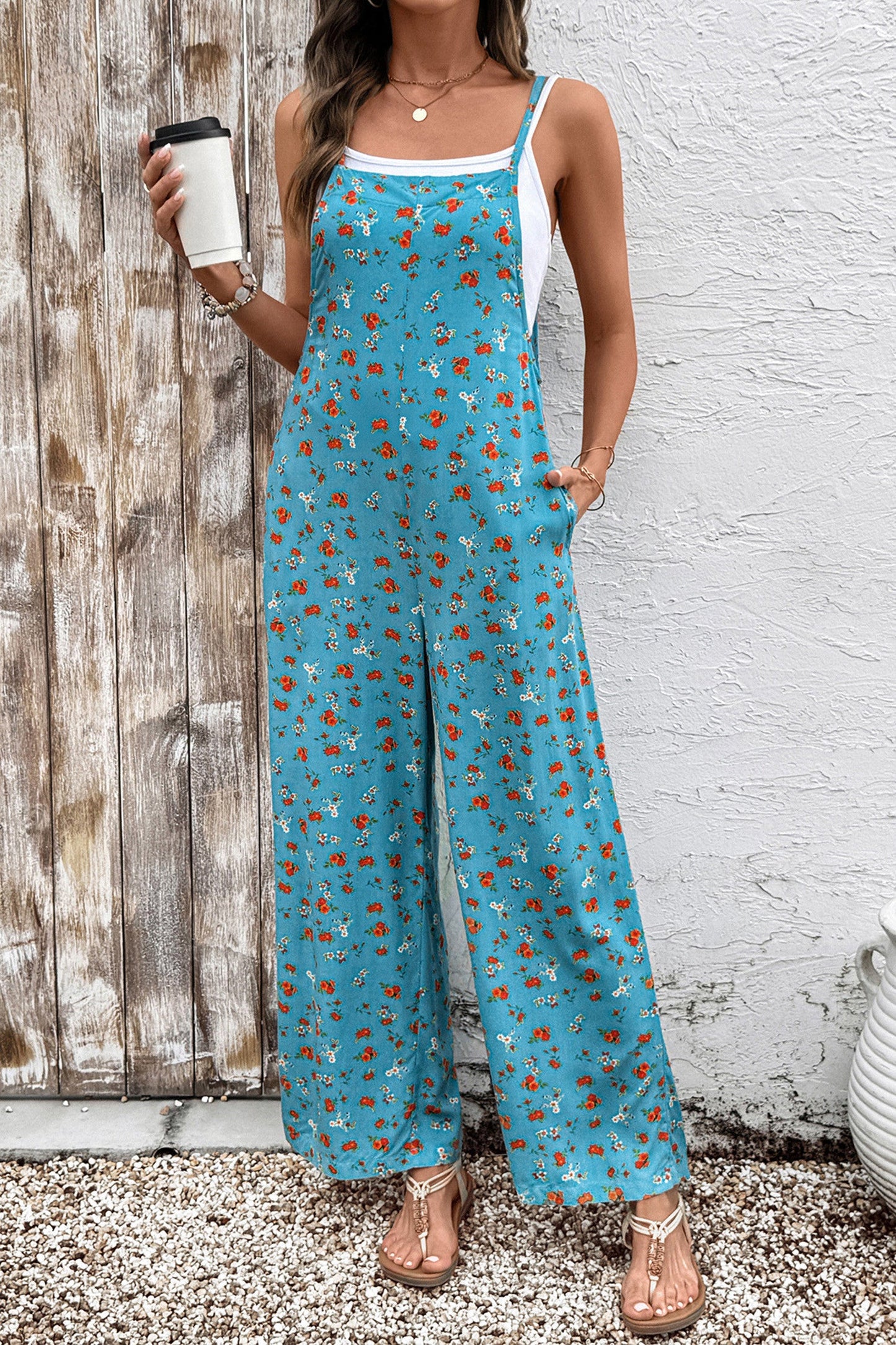 Floral Loose Jumpsuit