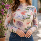 Floral Mesh Top
