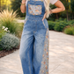 Floral Patchwork Overalls