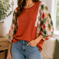 Floral Sleeve Blouse