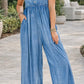 Ruffled Denim Jumpsuit RTS