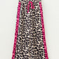 Pink Side Stripe Leopard Pants