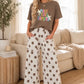 Polka Dot Wide Leg Pants