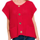Button Sweater Vest Zenana New RTS