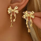 Gold Bow Knot Studs RTS