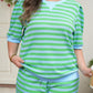 Green Stripe Plus Shortie Outfit