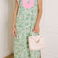 Green Floral Patchwork Dress