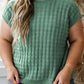 Green Plus Textured Sweater