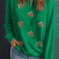 Green Sequin Clover Sweatshirt RTS