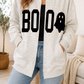 Grey BOO Open Front Sweatshirt RTS