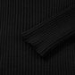 Black Ribbed Cold Shoulder