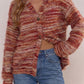 Fuzzy Striped Cardigan