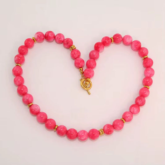 Color Pop Jade Choker Necklace RTS