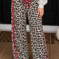 Red-Side Stripe Leopard Pants RTS