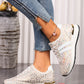 White Leopard Low Top Sneakers RTS