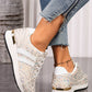 White Leopard Low Top Sneakers RTS