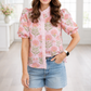 Sweet Bloom Puff Blouse RTS