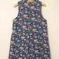 Retro Floral Pleated Romper