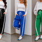 Smocked Cropped Casual Pants