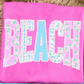 Scallop Floral Summer Beach Tee.