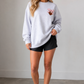 Football Embroidery Sweatshirt