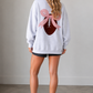 Football Embroidery Sweatshirt