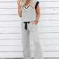 Colorblock Knit Pant Set