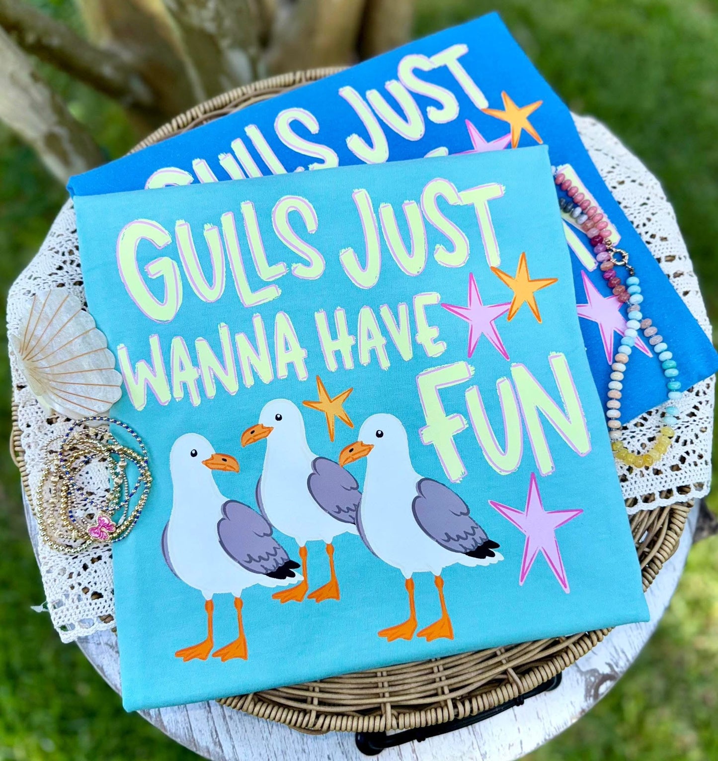 Gulls Just Wanna Have Fun Tee.
