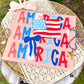 Stacked America Flag Tee.