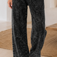Mineral Wash Raw Seam Pants